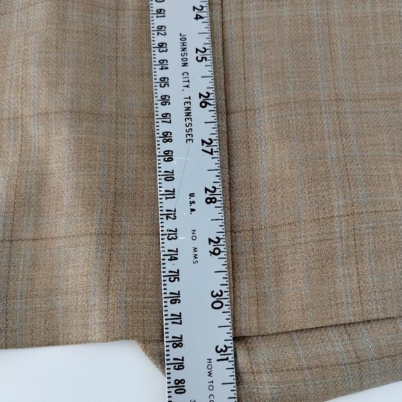 Ermenegildo Zegna Cloth High Performance Blazer Size 40R Brown Checks Old Money - Picture 11 of 14